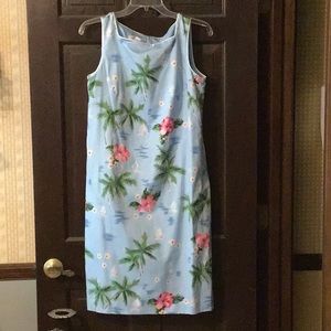 Tropical Talbots dress, size 8, NWT